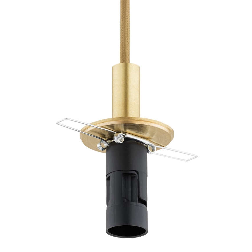 Argon 8450 - Żyrandol na lince ALMIROS 1xE14/7W/230V śr. 12 cm alabastrowy złoty