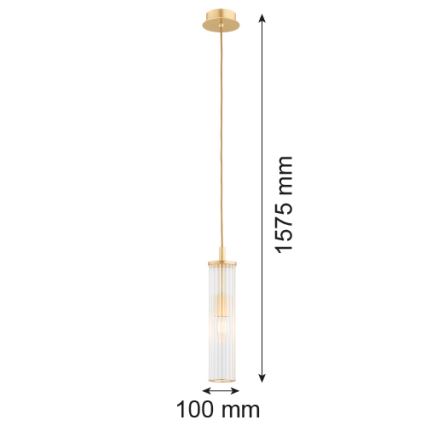 Argon 8489 - Żyrandol na lince HAMPTON 1xE14/7W/230V złoty