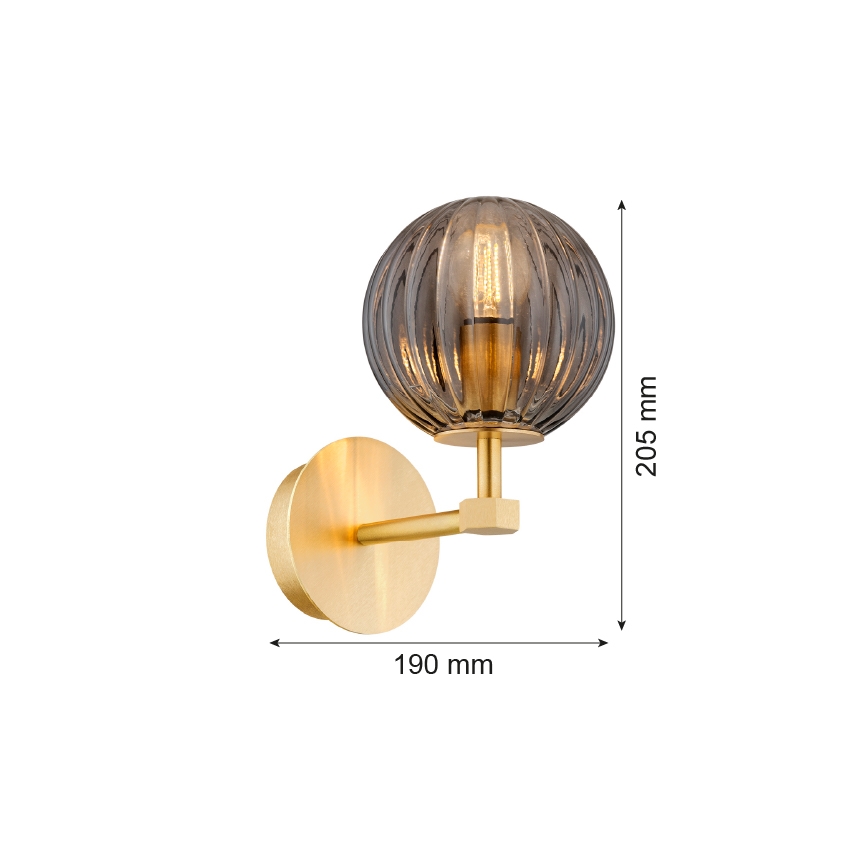 Argon 8508 - Kinkiet PALOMA 1xE14/7W/230V złoty/czarne