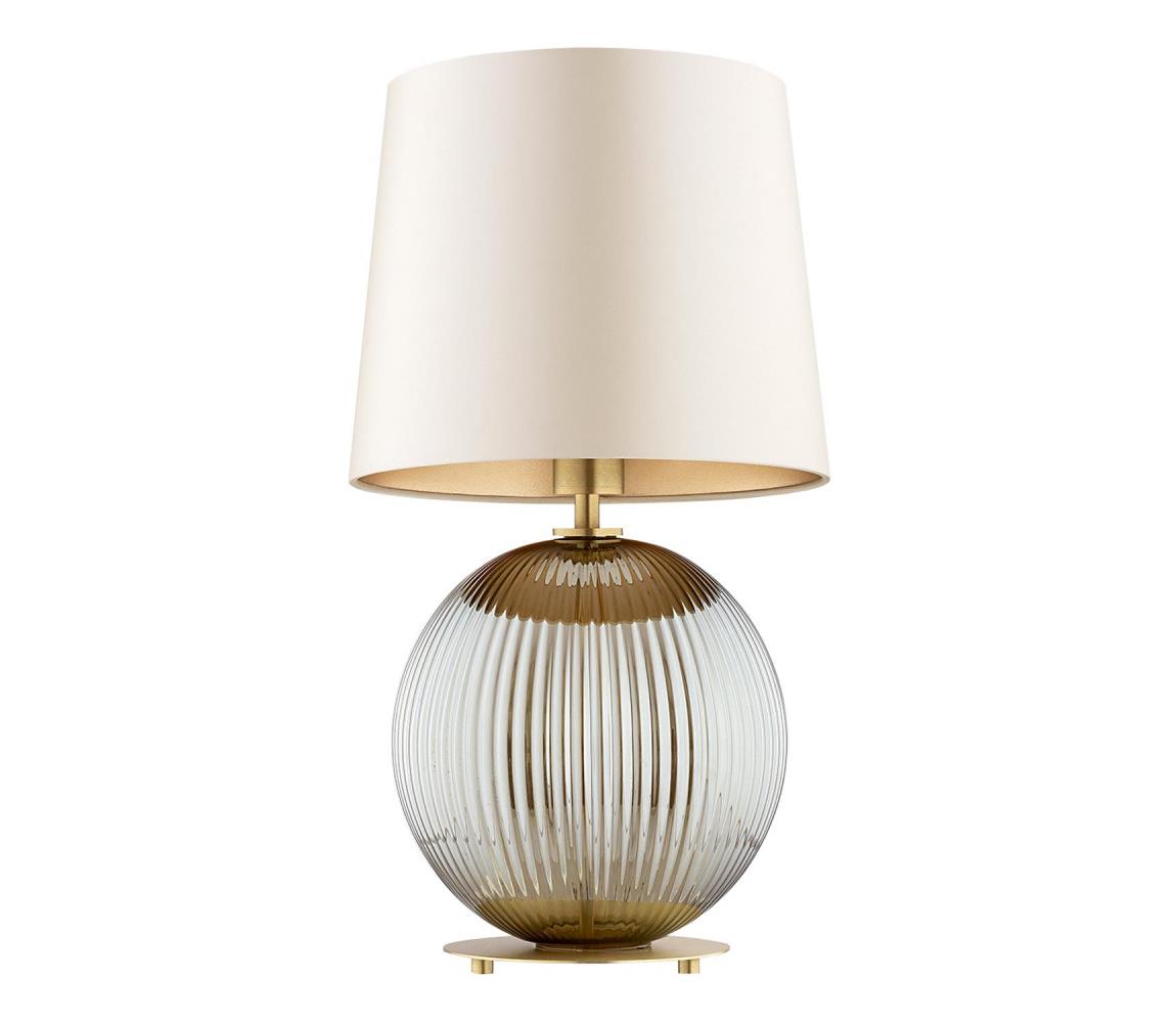Argon 8530 - Lampa stołowa HAMILTON 1xE27/15W/230V kremowa/szara