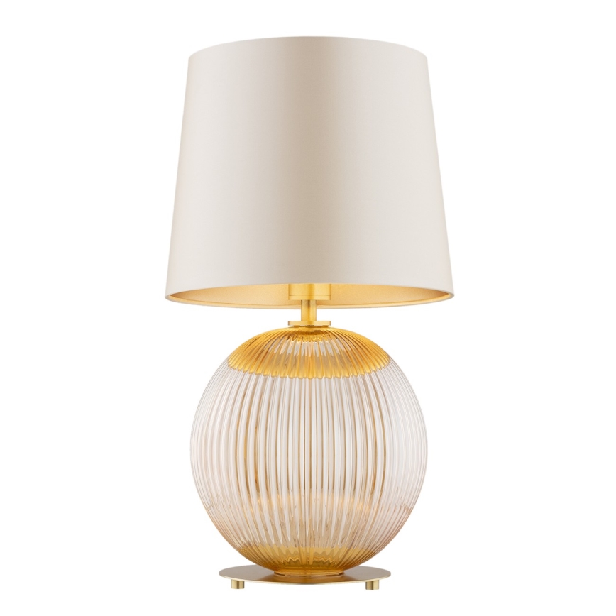 Argon 8535 - Lampa stołowa HAMILTON 1xE27/15W/230V 54 cm kremowa/beżowa
