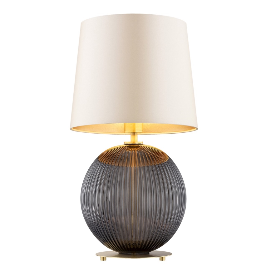 Argon 8538 - Lampa stołowa HAMILTON 1xE27/15W/230V 54 cm kremowa/czarna