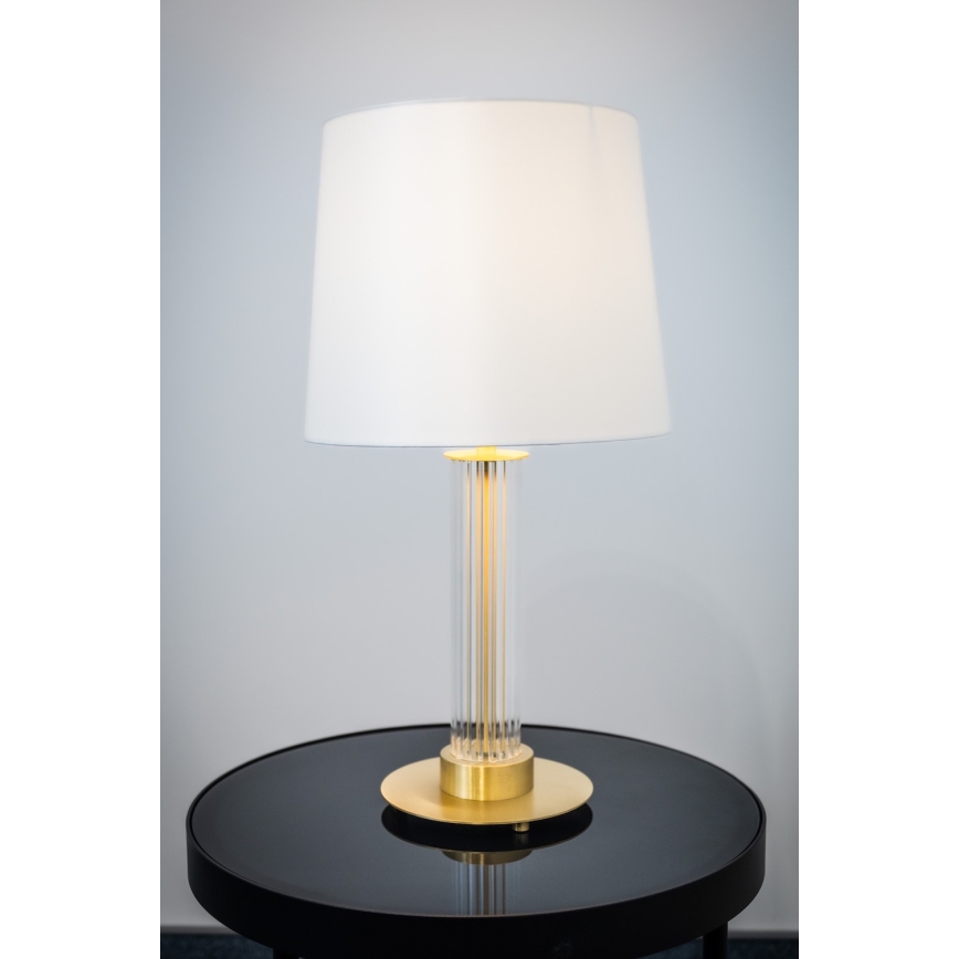 Argon 8540 - Lampa stołowa HAMPTON 1xE27/15W/230V 57 cm biała