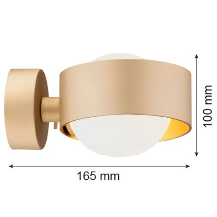 Argon 8567 - Kinkiet łazienkowy MASSIMO PLUS 1xG9/6W/230V IP44 złoty