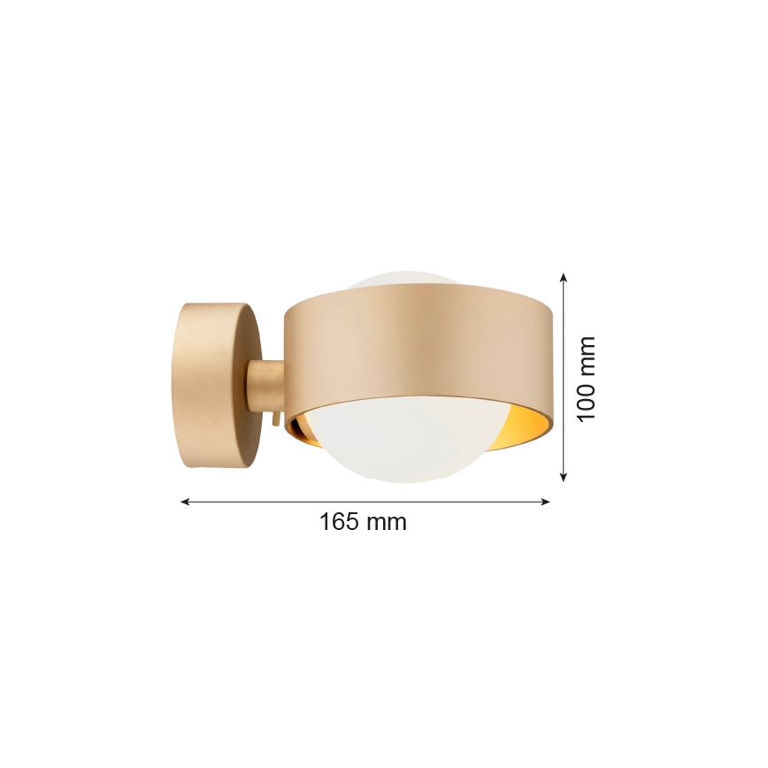 Argon 8567 - Kinkiet łazienkowy MASSIMO PLUS 1xG9/6W/230V IP44 złoty