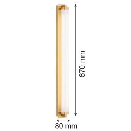 Argon 8622 - LED Kinkiet HAMPTON LED/34W/230V 3000K mosiądz