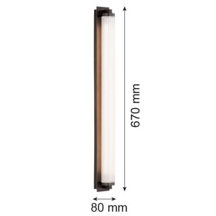 Argon 8623 - LED Kinkiet HAMPTON LED/34W/230V 3000K czarny