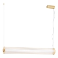 Argon 8624 - LED Żyrandol na lince HAMPTON LED/90W/230V 3000K 120 cm mosiądz