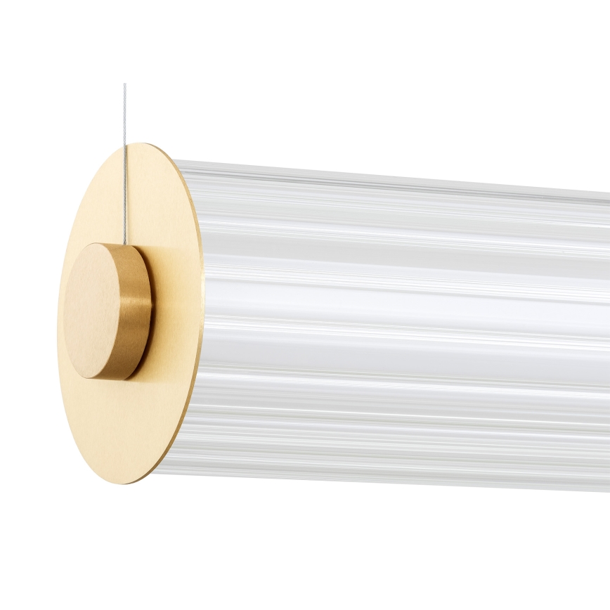 Argon 8624 - LED Żyrandol na lince HAMPTON LED/90W/230V 3000K 120 cm mosiądz