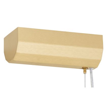 Argon 8624 - LED Żyrandol na lince HAMPTON LED/90W/230V 3000K 120 cm mosiądz