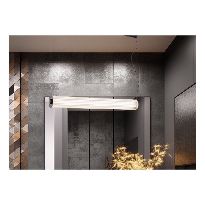 Argon 8625 - LED Żyrandol na lince HAMPTON LED/90W/230V 3000K 120 cm czarny