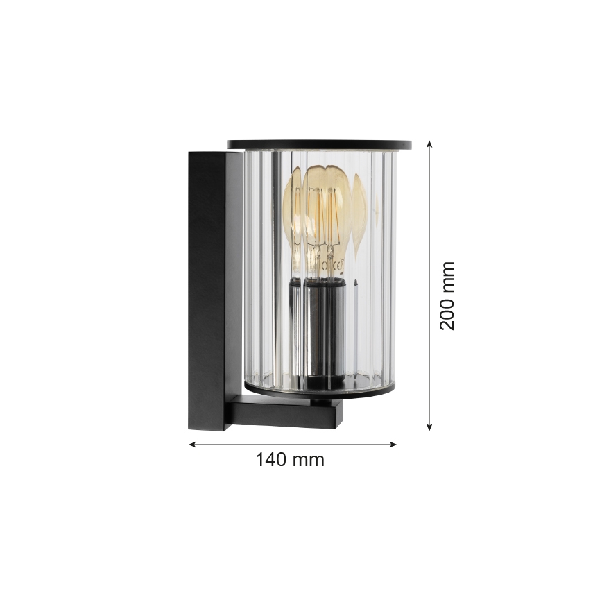 Argon 8748 - Kinkiet zewnętrzny NORFOLK 1xE27/15W/230V IP44 czarny