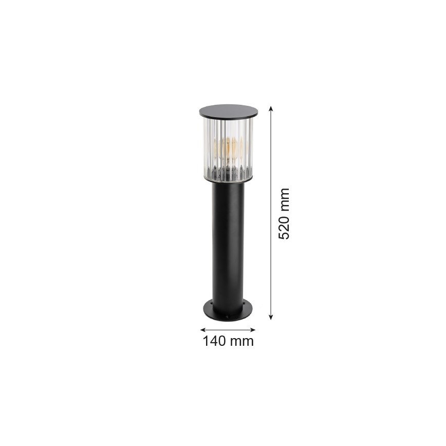 Argon 8749 - Lampa zewnętrzna NORFOLK 1xE27/15W/230V IP44 52cm czarny