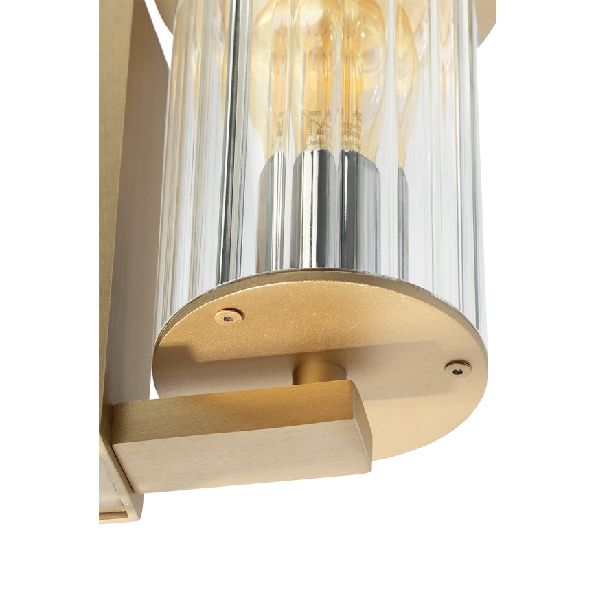 Argon 8752 - Kinkiet zewnętrzny NORFOLK 1xE27/15W/230V IP44 złoty