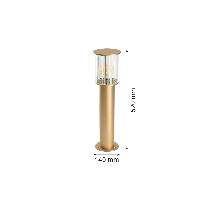 Argon 8753 - Lampa zewnętrzna NORFOLK 1xE27/15W/230V IP44 52cm złoty