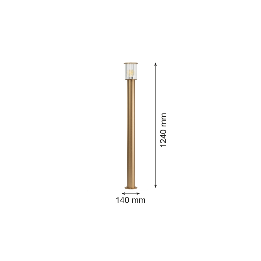 Argon 8754 - Lampa zewnętrzna NORFOLK 1xE27/15W/230V IP44 124cm złoty