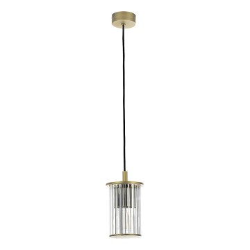 Argon 8755 - Żyrandol zewnętrzny na lince NORFOLK 1xE27/15W/230V IP44 złoty
