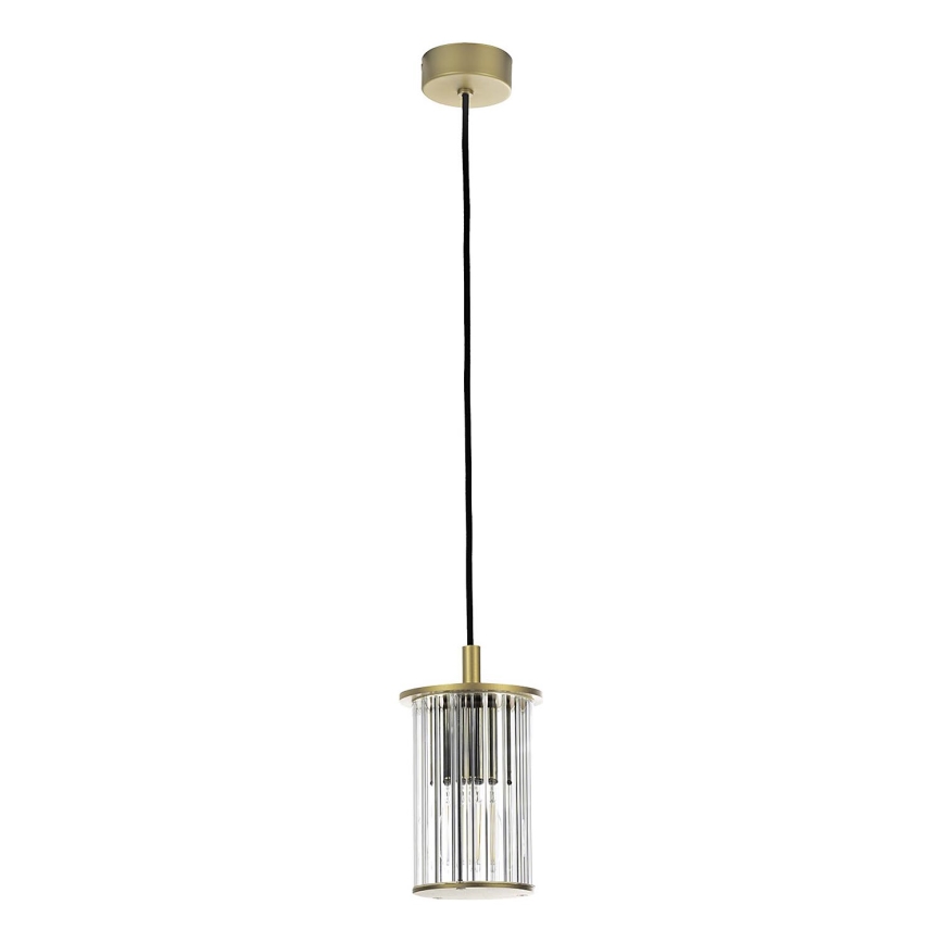 Argon 8755 - Żyrandol zewnętrzny na lince NORFOLK 1xE27/15W/230V IP44 złoty
