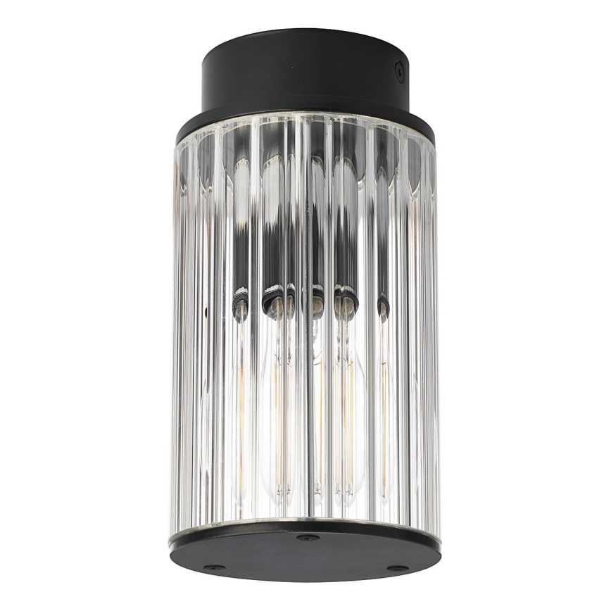 Argon 8773 - Plafon zewnętrzny NORFOLK 1xE27/15W/230V IP44 czarny