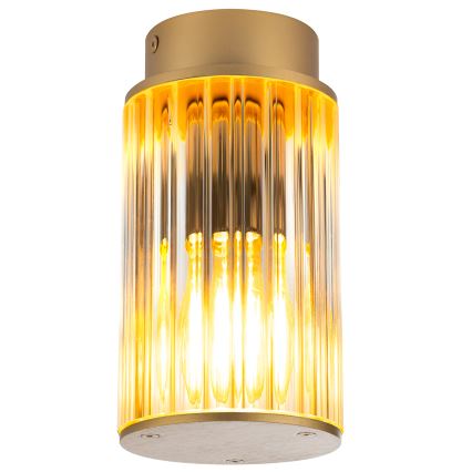 Argon 8774 - Plafon zewnętrzny NORFOLK 1xE27/15W/230V IP44 złoty
