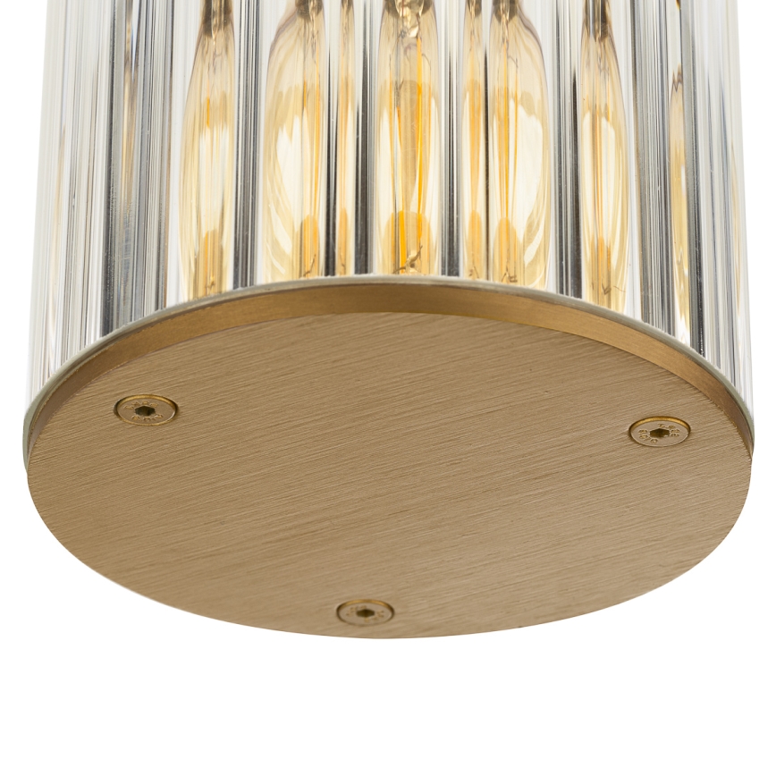 Argon 8774 - Plafon zewnętrzny NORFOLK 1xE27/15W/230V IP44 złoty