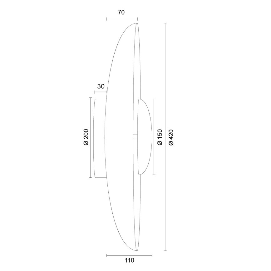 Argon 8863 - Kinkiet LED BOLTON LED/12,5W/230V 3000K biały
