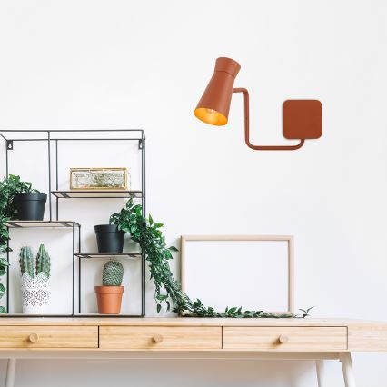 Argon 8882 - Lampa ścienna LORD 1xE14/7W/230V terakotowa