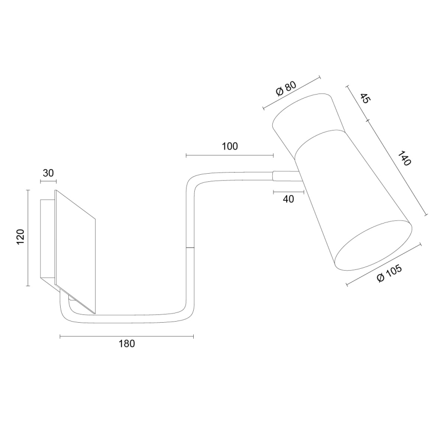 Argon 8882 - Lampa ścienna LORD 1xE14/7W/230V terakotowa