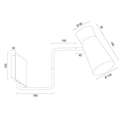 Argon 8884 - Kinkiet LORD 1xE14/7W/230V złoty