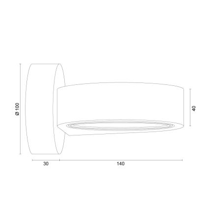 Argon 8901 - Kinkiet LOTUS 1xGX53/12W/230V fioletowy