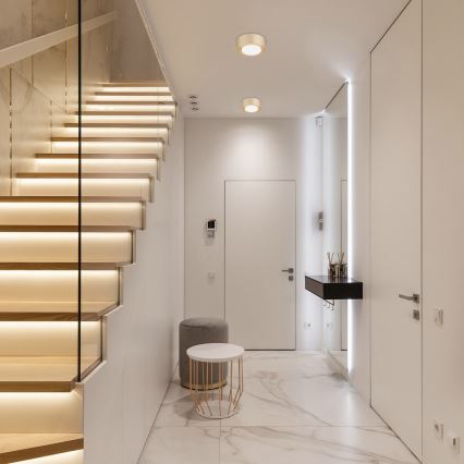 Argon 8903 - Oprawa sufitowa ELORA 1xGX53/7W/230V śr. 11 cm złota