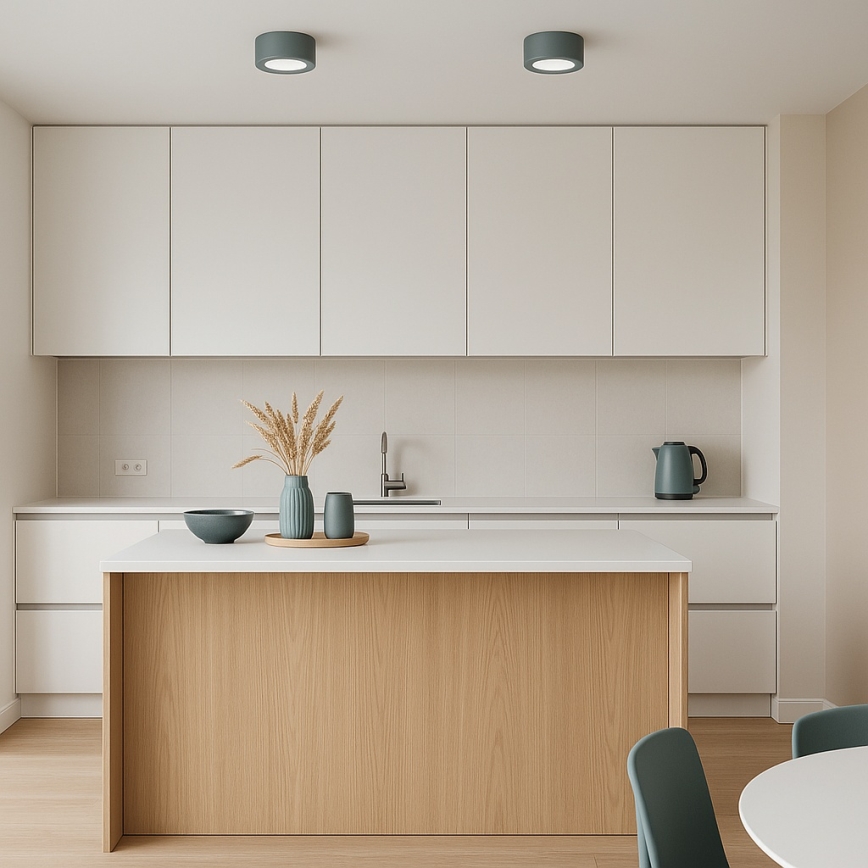 Argon 8917 - Lampa sufitowa ELORA 1x GX53/7W/230V, średnica 11 cm, szara