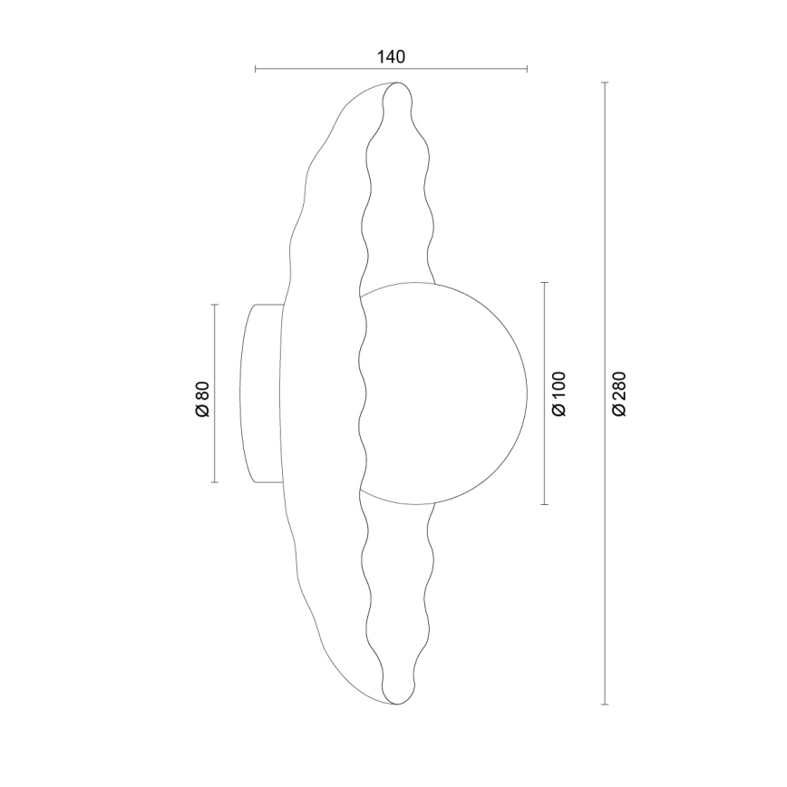 Argon 8933 - Kinkiet BOLL 1xG9/6W/230V niebieski