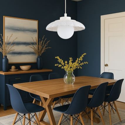 Argon 8947 - Lampa wisząca na lince BOLL 1xG9/6W/230V biała