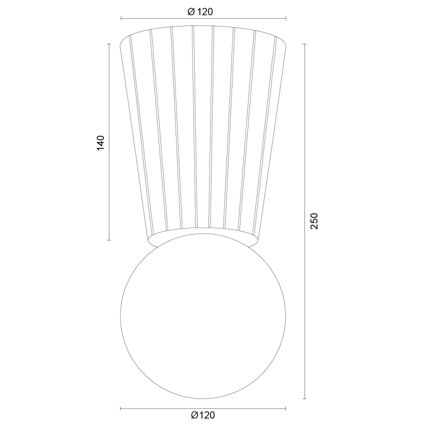Argon 8973 - Plafon łazienkowy VOLANTE 1xG9/6W/230V IP44 śr. 12 cm beżowy
