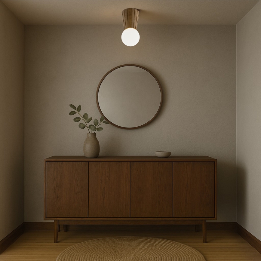 Argon 8974 - Oprawa sufitowa łazienkowa VOLANTE 1xG9/6W/230V IP44 śr. 12 cm, brązowa