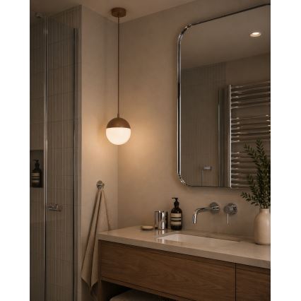 Argon 8998 - Zewnętrzna lampa wisząca na przewodzie LIV 1xE27/15W/230V IP44 brązowa