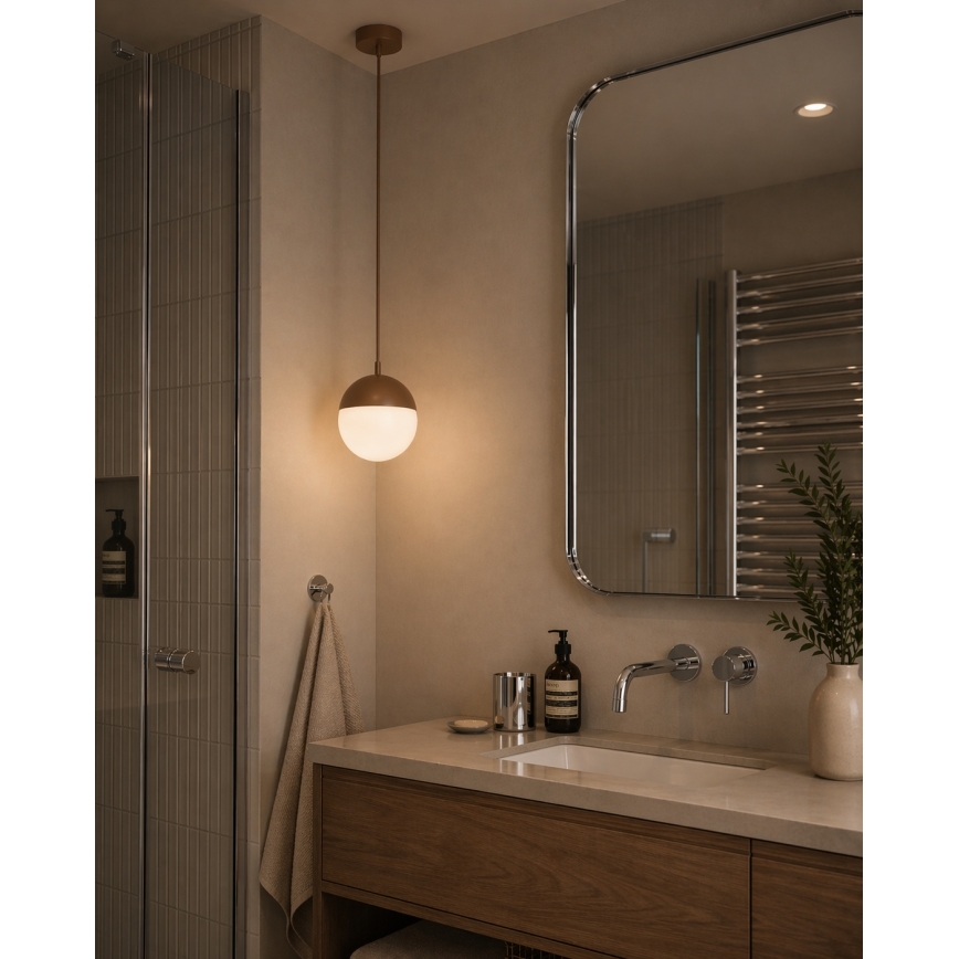 Argon 8998 - Zewnętrzna lampa wisząca na przewodzie LIV 1xE27/15W/230V IP44 brązowa