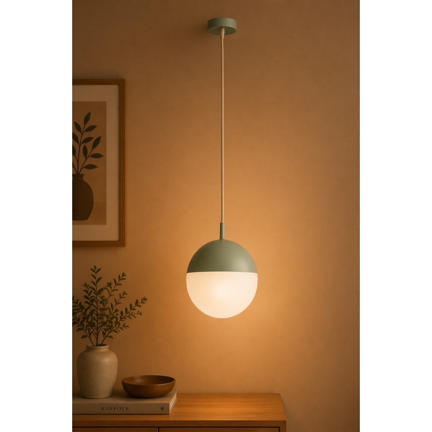 Argon 8999 - Zewnętrzny żyrandol na przewodzie LIV 1xE27/15W/230V IP44 zielony