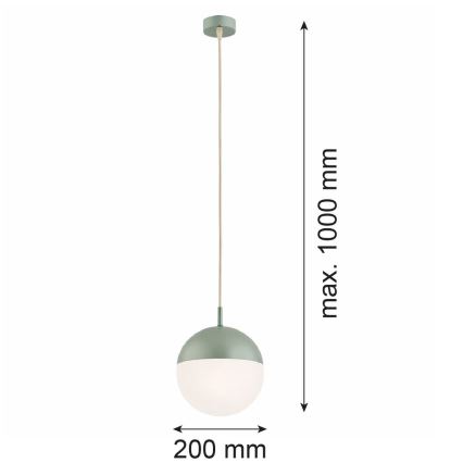 Argon 8999 - Zewnętrzny żyrandol na przewodzie LIV 1xE27/15W/230V IP44 zielony