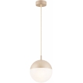 Argon 9001 - Zewnętrzna lampa wisząca na przewodzie LIV 1xE27/15W/230V IP44 beżowa