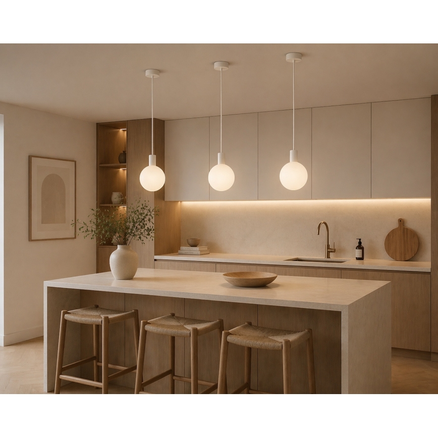 Argon 9004 - Zewnętrzna lampa wisząca na lince ORE 1xG9/6W/230V biała