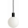 Argon 9005 - Zewnętrzny żyrandol na lince ORE 1xG9/6W/230V czarny