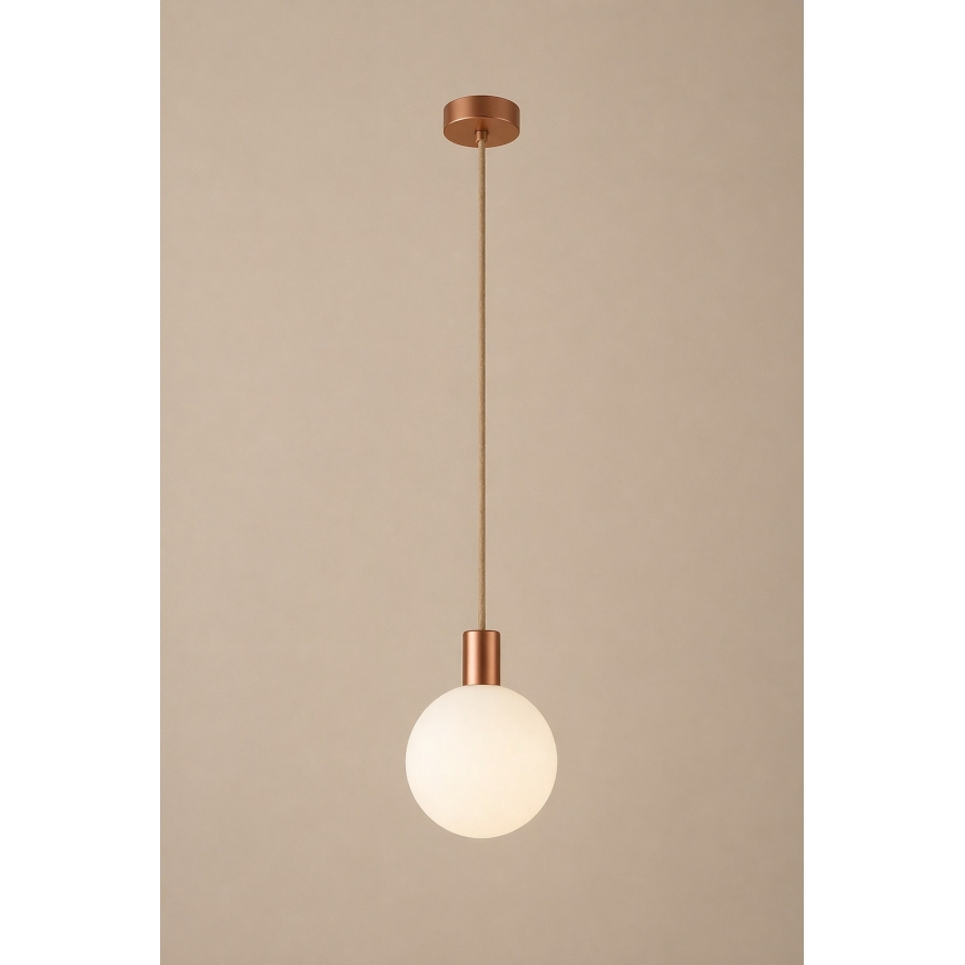Argon 9006 - Zewnętrzny żyrandol na linkę ORE 1xG9/6W/230V miedziany