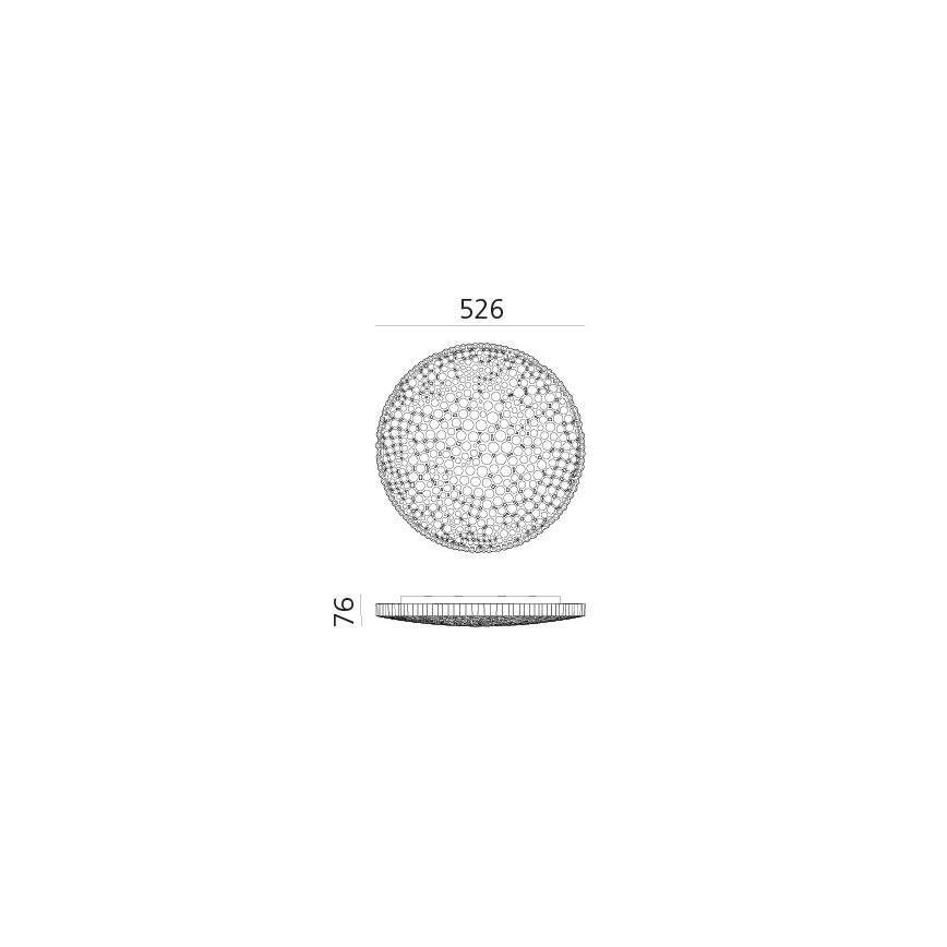 Artemide 0210010APP - LED Plafon ściemnialny CALIPSO LED/50W/230V 3000K