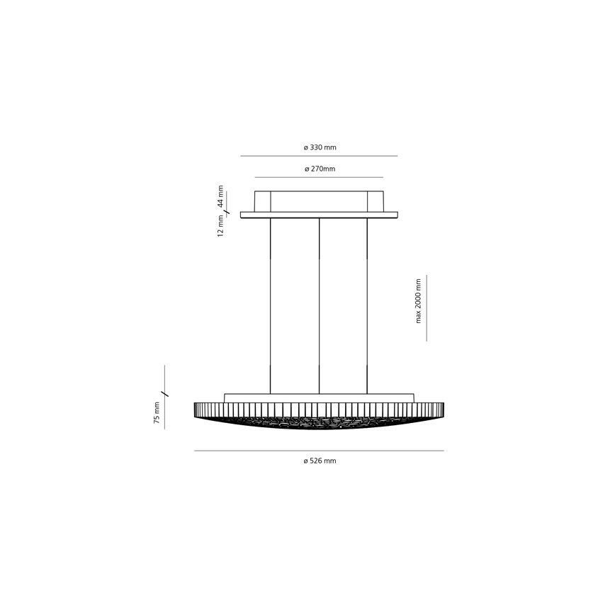 Artemide 0213010APP - LED Ściemnialny żyrandol na lince CALIPSO LED/50W/230V 3000K