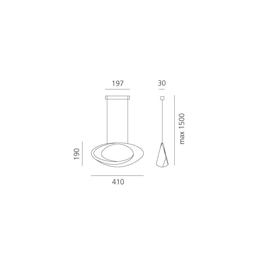Artemide 1182010A - LED Żyrandol ściemnialny na lince CABILDO LED/44W/230V 3000K