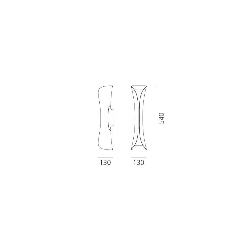 Artemide 1373020A - Kinkiet CADMO 2xGU10/10W/230V biały