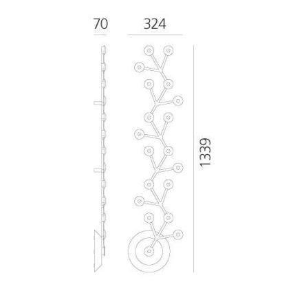 Artemide 1596050APP - LED Plafon ściemnialny NET LED/45W/230V 3000K