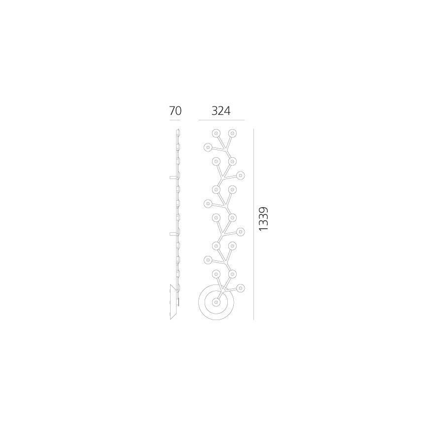 Artemide 1596050APP - LED Plafon ściemnialny NET LED/45W/230V 3000K